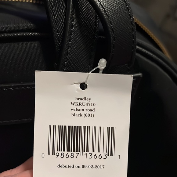 Kate Spade Bradley backpack in black. main image 5